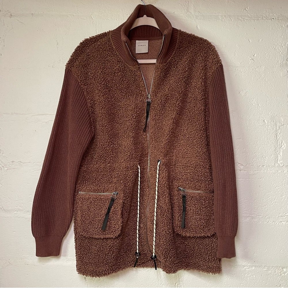 Varley Brown Textured Jacket - Picture 5 of 12